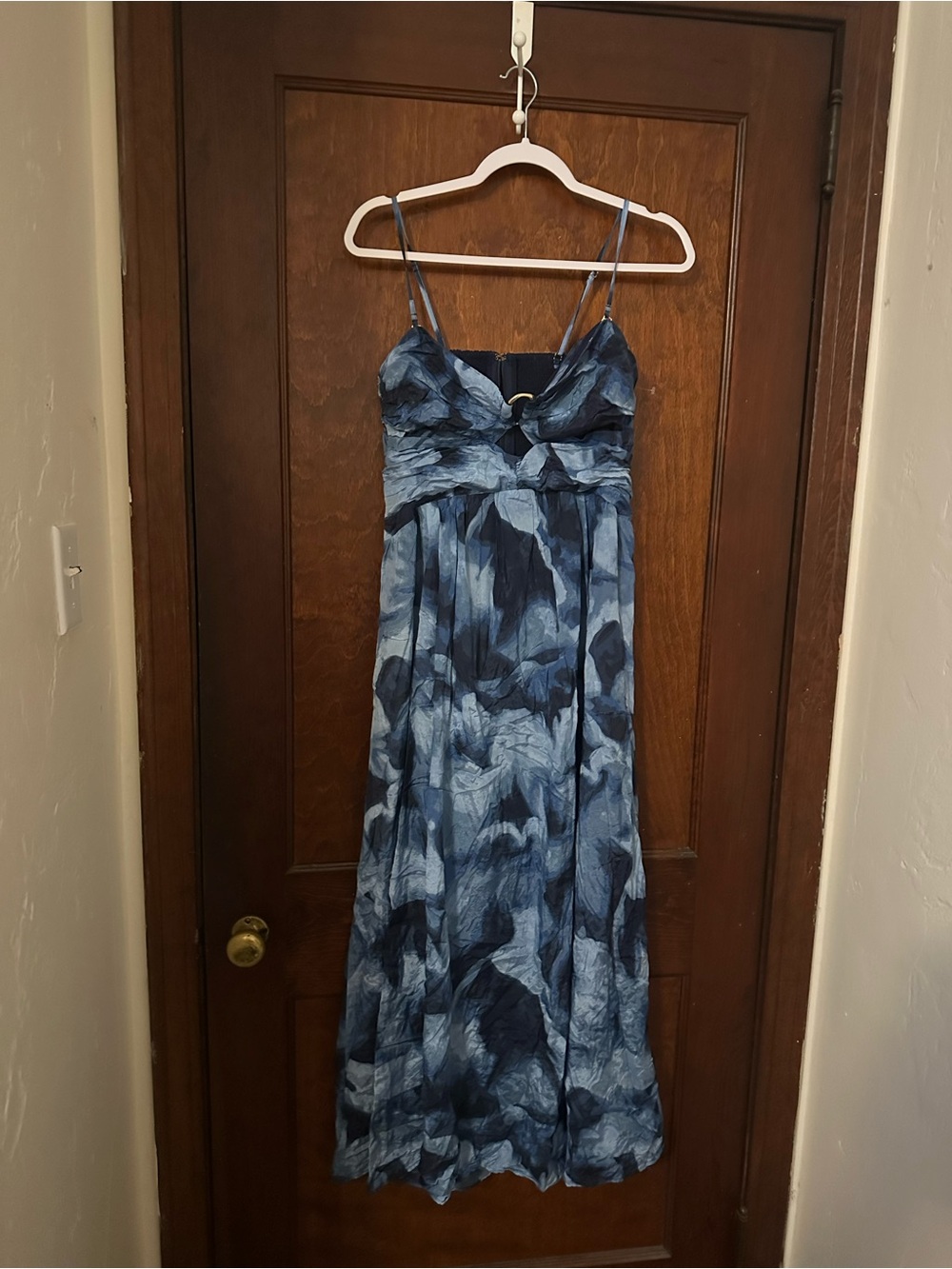 Abercrombie & Fitch Strapless Hardware Cutout Maxi Dress L - Picture 3 of 7